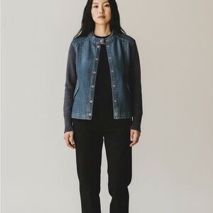 St. John Sport Multicolor Denim & Knit Jacket